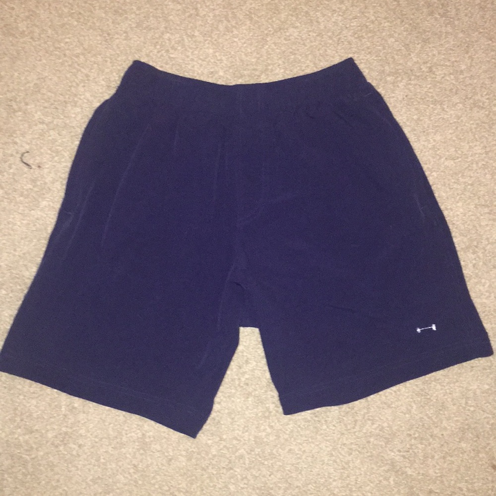 Barbell apparel blue ghost shorts.
